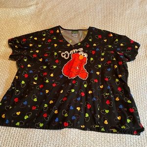 Sesame Street Scrub Top